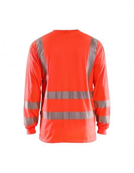 T-Shirt Manches Longues Col V Haute-Visibilité Anti-UV-Accueil-Alchimistes