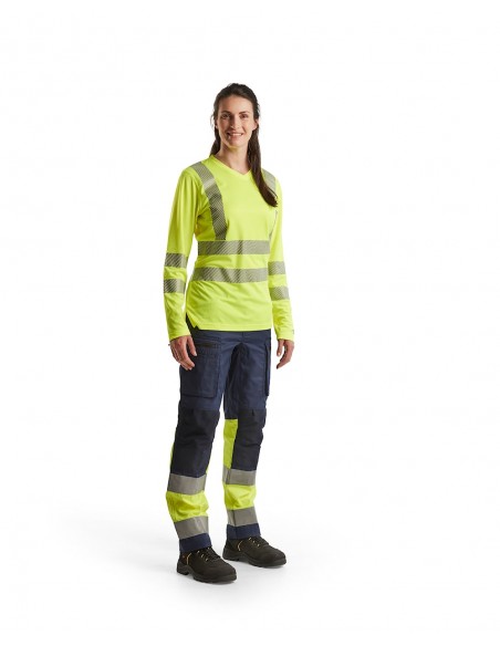 T-Shirt Manches Longues Haute-Visibilité Anti-Odeur Femme-Accueil-Alchimistes