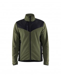 Veste Tricotée Avec Softshell