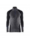 Haut De Sous-Vêtements Col Zippé Warm