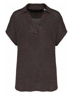 NS221 - Polo en lin femme -... 2