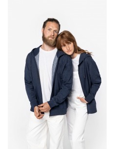 NS412 - Sweat recyclé zippé...