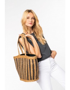 NS135 - Sac panier rayé en...