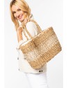 NS138 - Sac panier en jute et jonc de mer