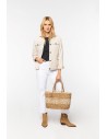 NS138 - Sac panier en jute et jonc de mer