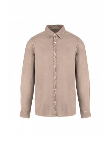 NS502 - Chemise délavée en coton twill homme - 135g-Accueil-Alchimistes