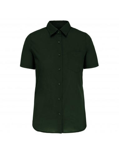 Chemise popeline polycoton manches courtes entretien facile femme - K548-Chemises / pulls-Alchimistes