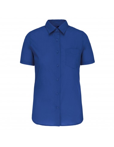 Chemise popeline polycoton manches courtes entretien facile femme - K548-Chemises / pulls-Alchimistes