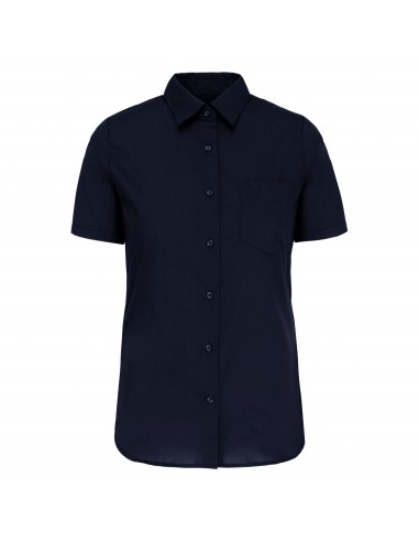 Chemise popeline polycoton manches courtes entretien facile femme - K548-Chemises / pulls-Alchimistes