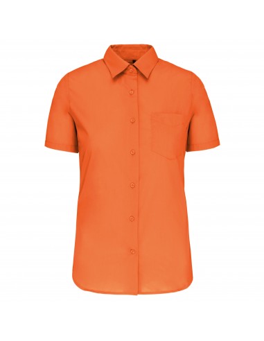 Chemise popeline polycoton manches courtes entretien facile femme - K548-Chemises / pulls-Alchimistes