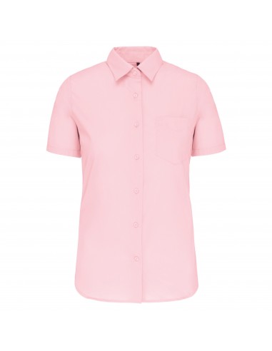 Chemise popeline polycoton manches courtes entretien facile femme - K548-Chemises / pulls-Alchimistes