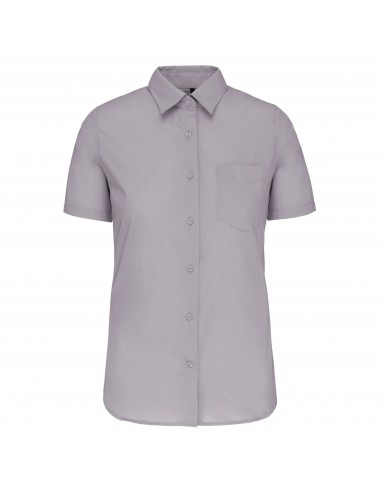 Chemise popeline polycoton manches courtes entretien facile femme - K548-Chemises / pulls-Alchimistes