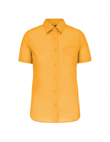 Chemise popeline polycoton manches courtes entretien facile femme - K548-Chemises / pulls-Alchimistes