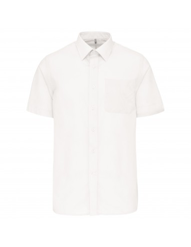 Chemise popeline polycoton manches courtes entretien facile homme - K551-Chemises / pulls-Alchimistes