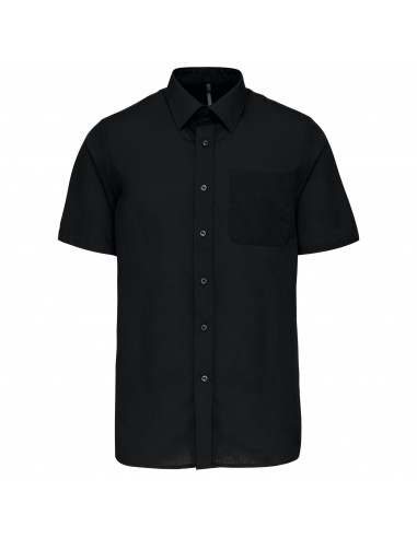 Chemise popeline polycoton manches courtes entretien facile homme - K551-Chemises / pulls-Alchimistes