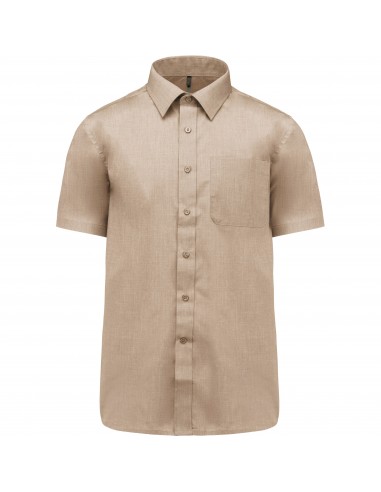 Chemise popeline polycoton manches courtes entretien facile homme - K551-Chemises / pulls-Alchimistes