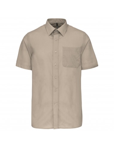 Chemise popeline polycoton manches courtes entretien facile homme - K551-Chemises / pulls-Alchimistes