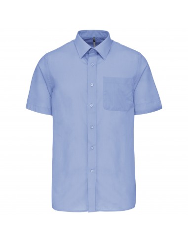 Chemise popeline polycoton manches courtes entretien facile homme - K551-Chemises / pulls-Alchimistes