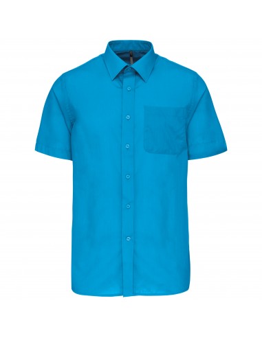 Chemise popeline polycoton manches courtes entretien facile homme - K551-Chemises / pulls-Alchimistes