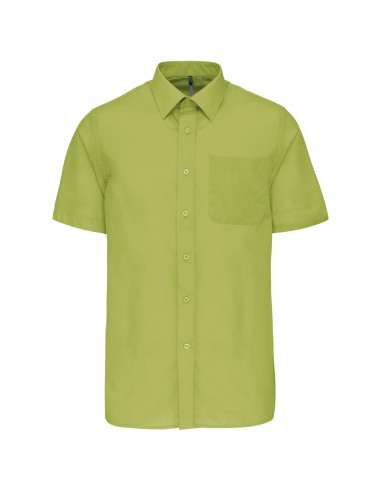 Chemise popeline polycoton manches courtes entretien facile homme - K551-Chemises / pulls-Alchimistes