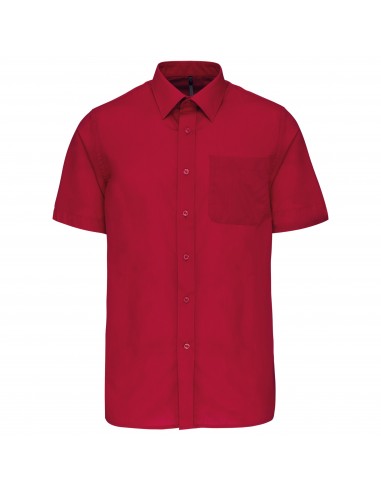 Chemise popeline polycoton manches courtes entretien facile homme - K551-Chemises / pulls-Alchimistes
