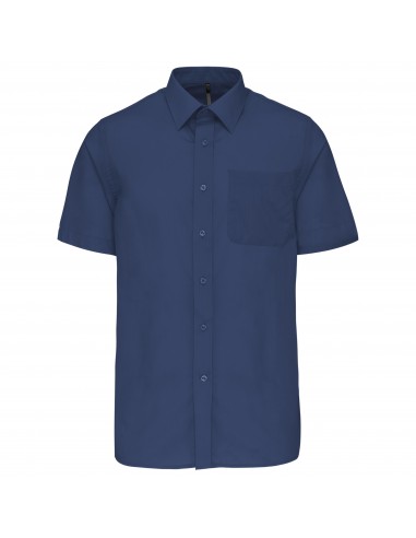 Chemise popeline polycoton manches courtes entretien facile homme - K551-Chemises / pulls-Alchimistes