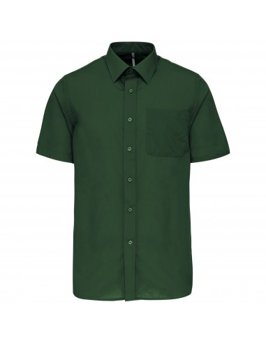 Chemise popeline polycoton manches courtes entretien facile homme - K551-Chemises / pulls-Alchimistes