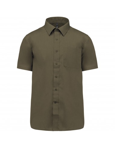 Chemise popeline polycoton manches courtes entretien facile homme - K551-Chemises / pulls-Alchimistes
