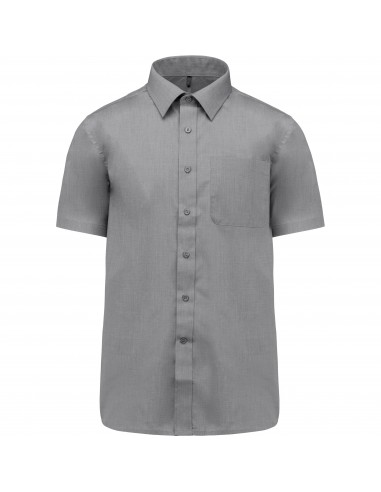 Chemise popeline polycoton manches courtes entretien facile homme - K551-Chemises / pulls-Alchimistes