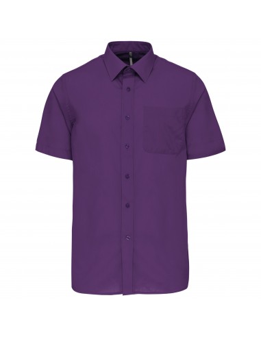 Chemise popeline polycoton manches courtes entretien facile homme - K551-Chemises / pulls-Alchimistes