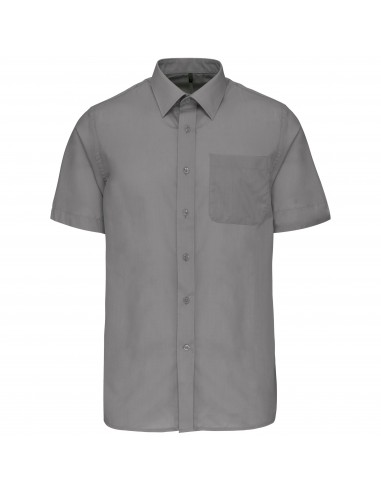 Chemise popeline polycoton manches courtes entretien facile homme - K551-Chemises / pulls-Alchimistes