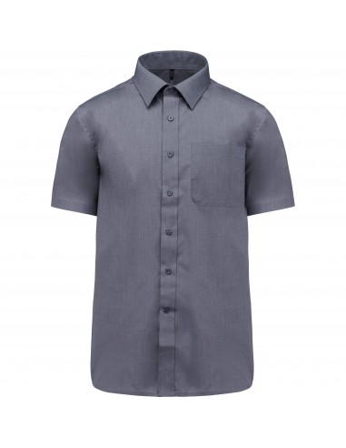 Chemise popeline polycoton manches courtes entretien facile homme - K551-Chemises / pulls-Alchimistes