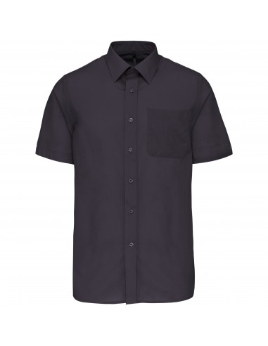 Chemise popeline polycoton manches courtes entretien facile homme - K551-Chemises / pulls-Alchimistes