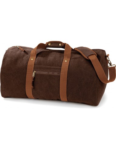 Sac de voyage vintage en toile - QD613-Shopping et plage-Alchimistes