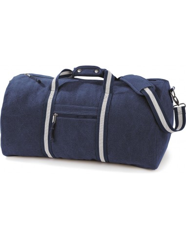 Sac de voyage vintage en toile - QD613-Shopping et plage-Alchimistes