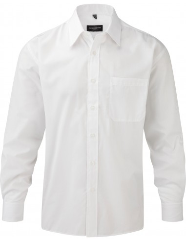 Chemise homme popeline polycoton manches longues - RU934M-Chemises / pulls-Alchimistes