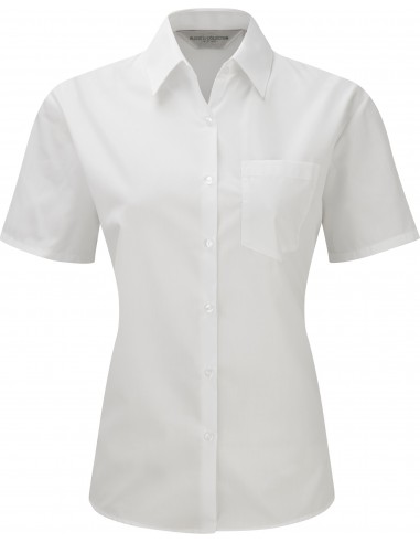 Chemise femme popeline polycoton manches courtes - RU935F-Chemises / pulls-Alchimistes