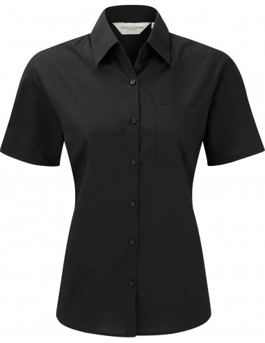 Chemise femme popeline polycoton manches courtes - RU935F-Chemises / pulls-Alchimistes
