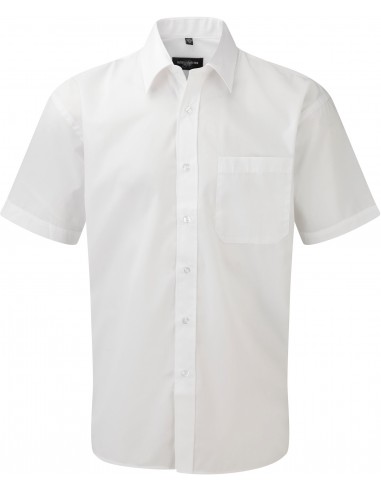 Chemise homme popeline polycoton manches courtes - RU935M-Chemises / pulls-Alchimistes