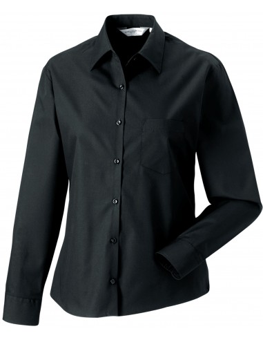 Chemise femme popeline pur coton manches longues - RU936F-Chemises / pulls-Alchimistes