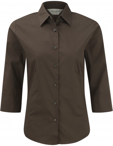 Chemise fittée femme manches 3/4 - RU946F-Chemises / pulls-Alchimistes