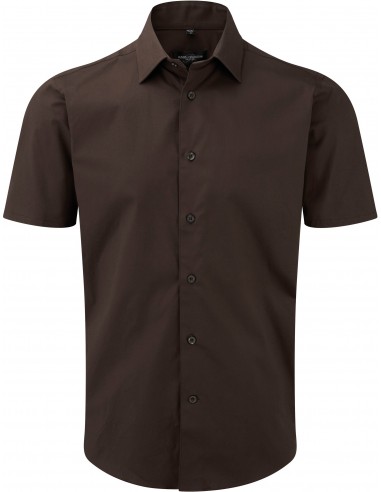 Chemise fittée homme manches courtes - RU947M-Chemises / pulls-Alchimistes