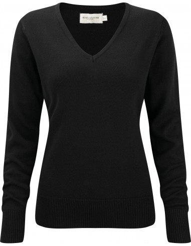 Pullover femme col v - RU710F-Chemises / pulls-Alchimistes