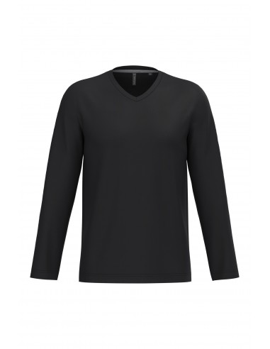T-shirt col V manches longues homme - K358-T-Shirts-Alchimistes