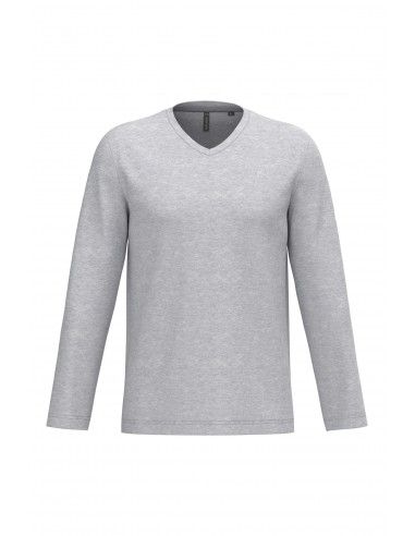 T-shirt col V manches longues homme - K358-T-Shirts-Alchimistes