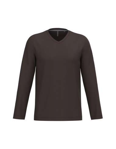 T-shirt col V manches longues homme - K358-T-Shirts-Alchimistes