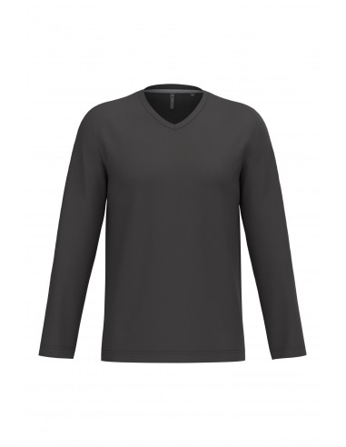 T-shirt col V manches longues homme - K358-T-Shirts-Alchimistes