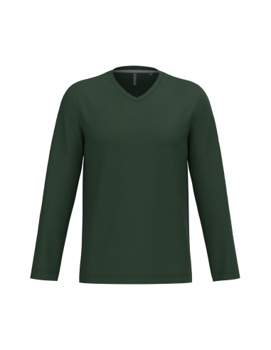 T-shirt col V manches longues homme - K358-T-Shirts-Alchimistes