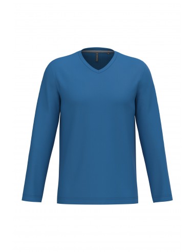 T-shirt col V manches longues homme - K358-T-Shirts-Alchimistes