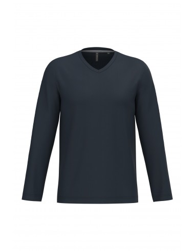 T-shirt col V manches longues homme - K358-T-Shirts-Alchimistes